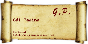 Gál Pamina névjegykártya