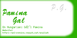 pamina gal business card